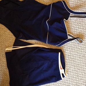 Size 12 Cole bathing suit w M swim skirt-coverup